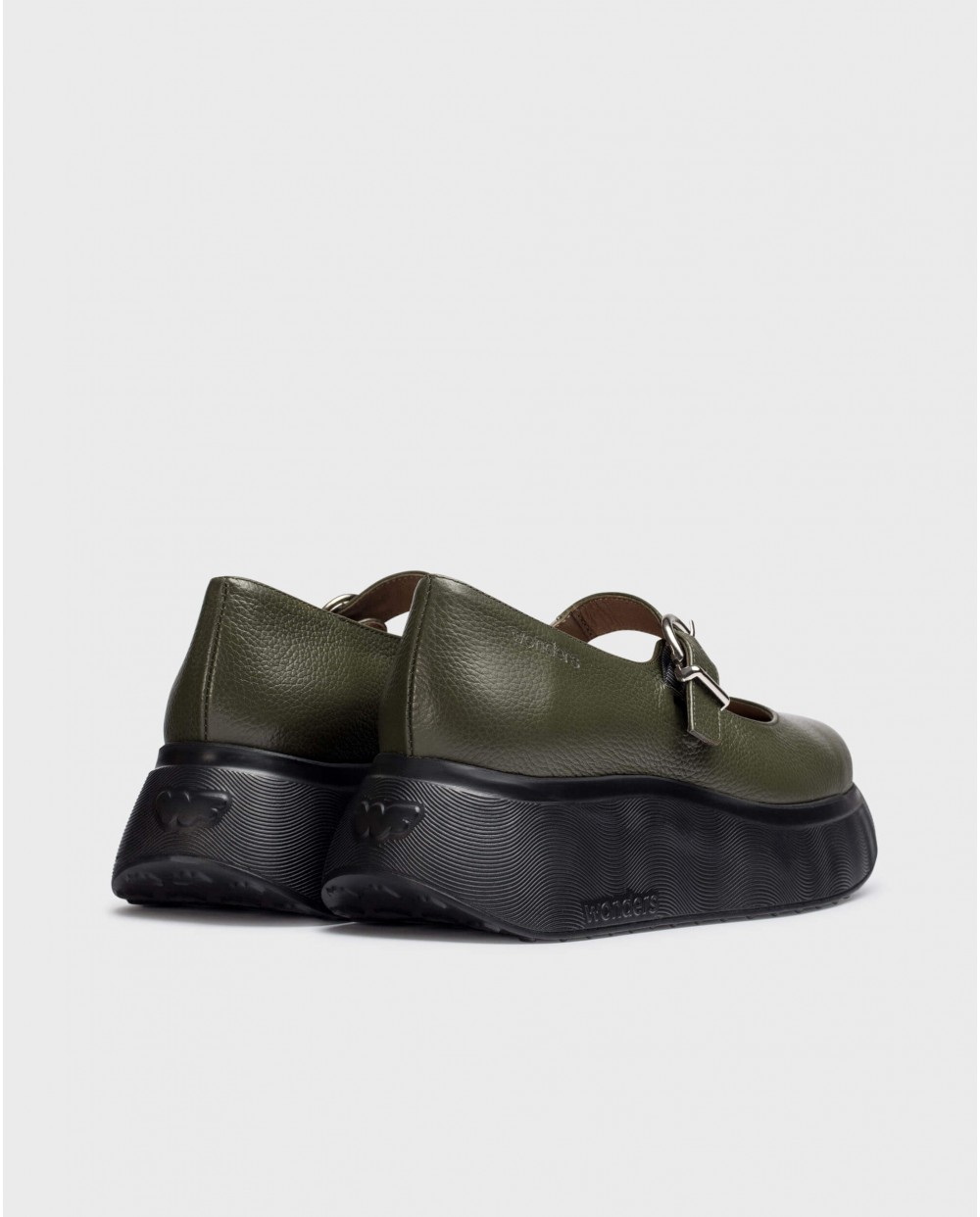 Wonders-Platforms-Green BABY Mary Jane