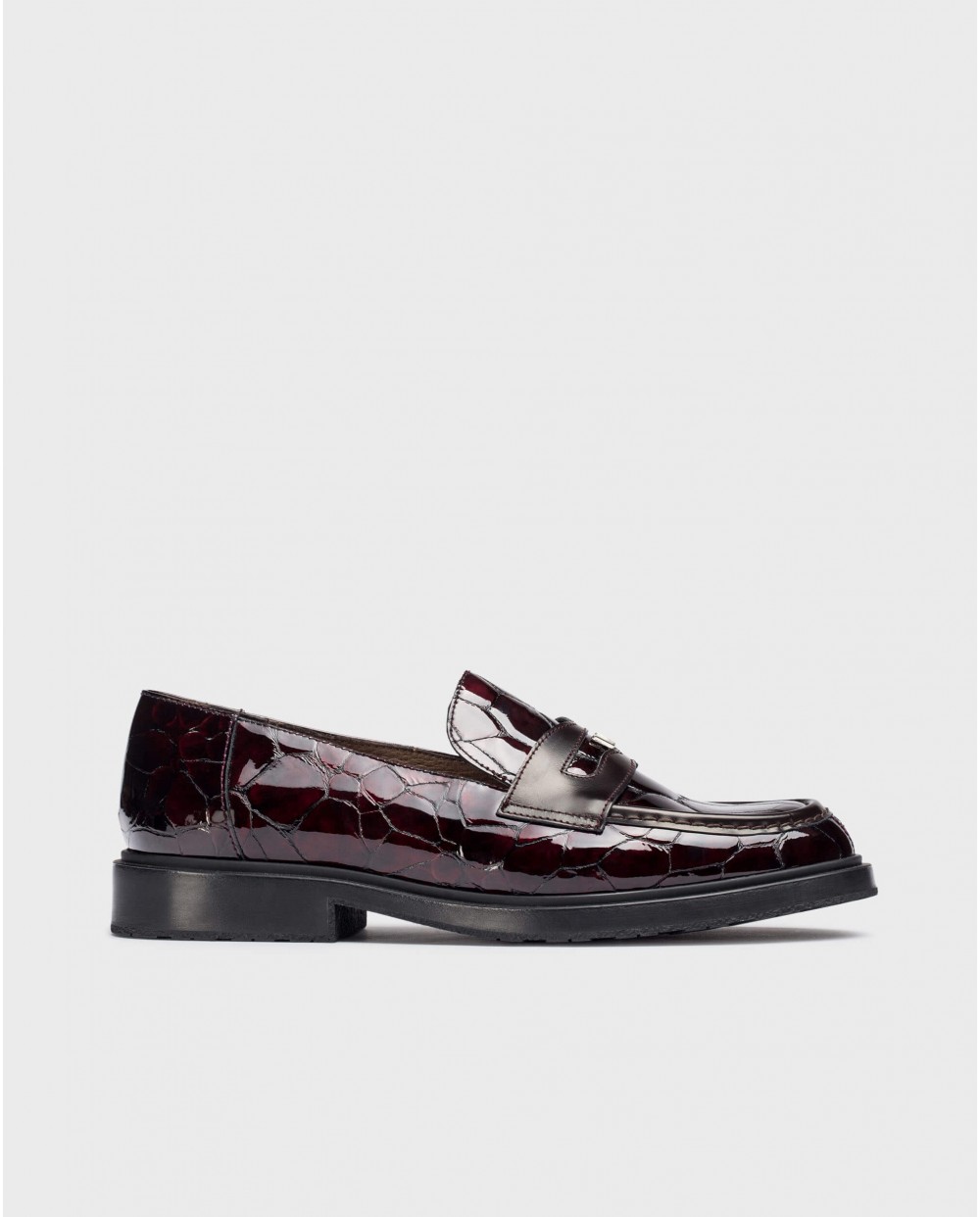 Wonders-Loafers-Burgundy NED moccasin