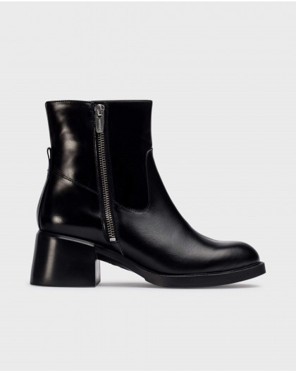 Wonders-Ankle Boots-Black CAÑON ankle boots