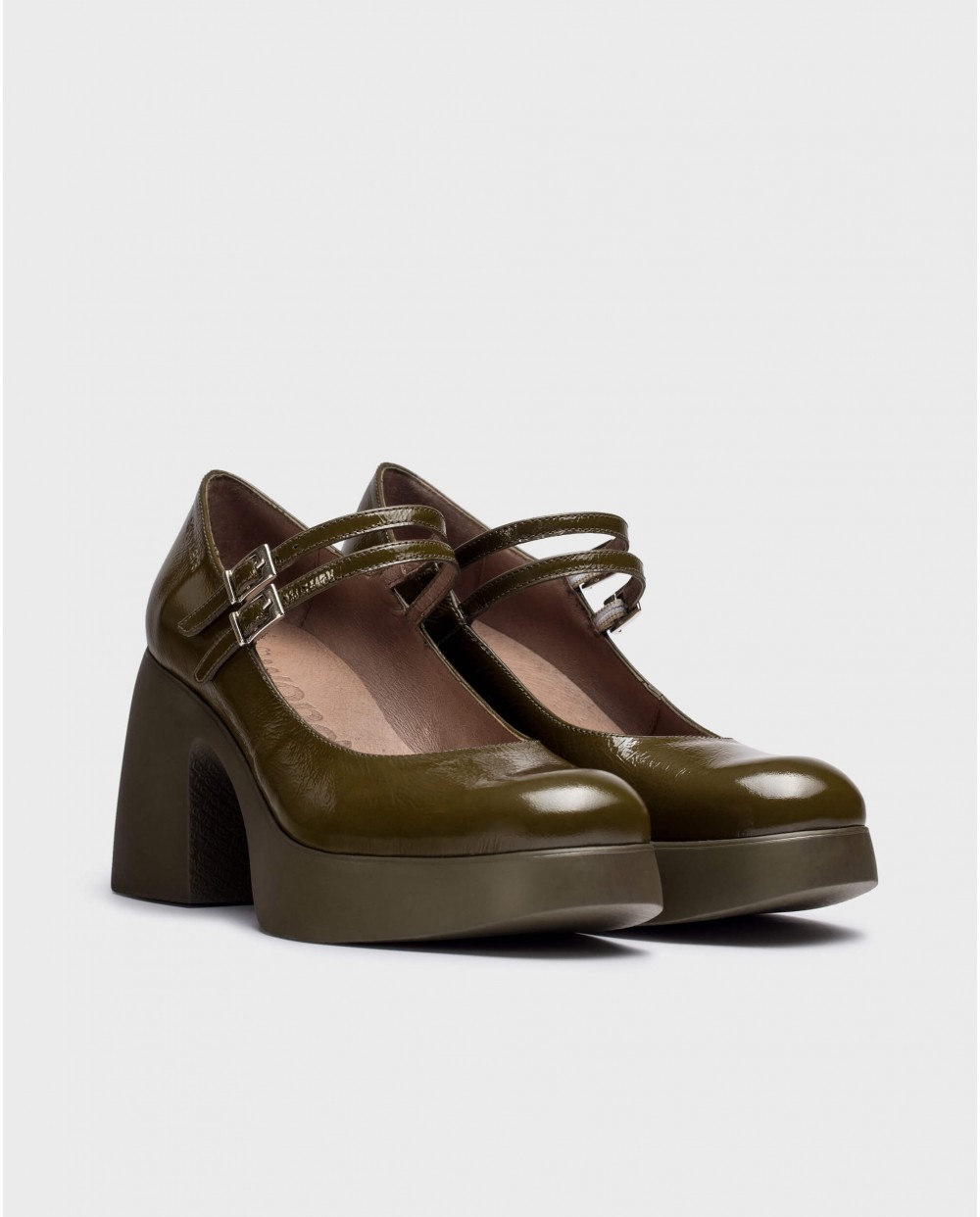 Wonders-Platforms-Green Lady Mary Janes