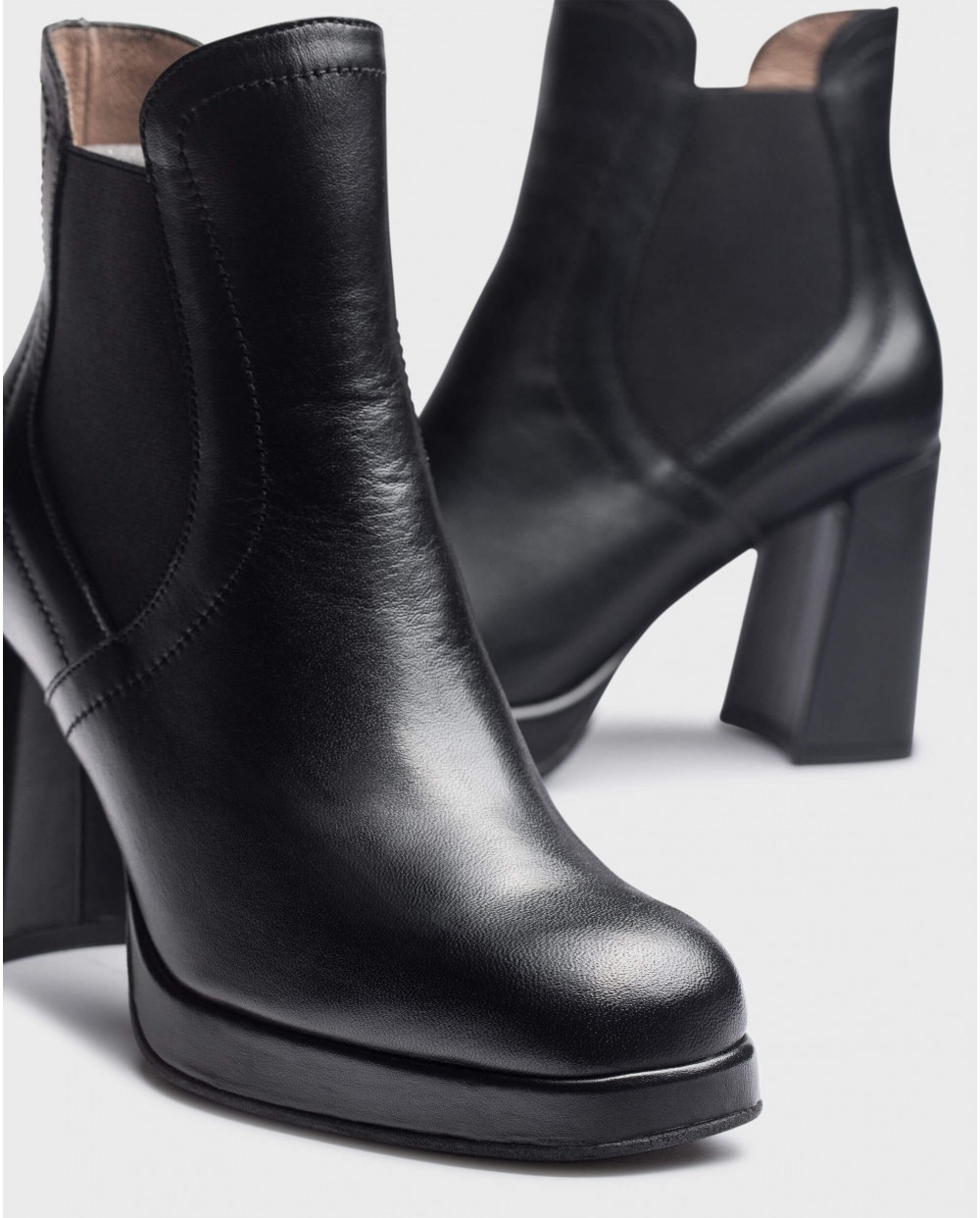 Wonders-Ankle Boots-Black LENS Ankle boots