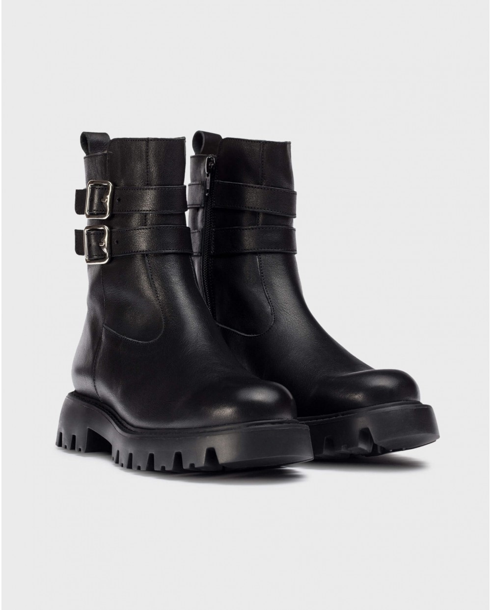 Wonders-Ankle Boots-Black PURA Ankle Boots