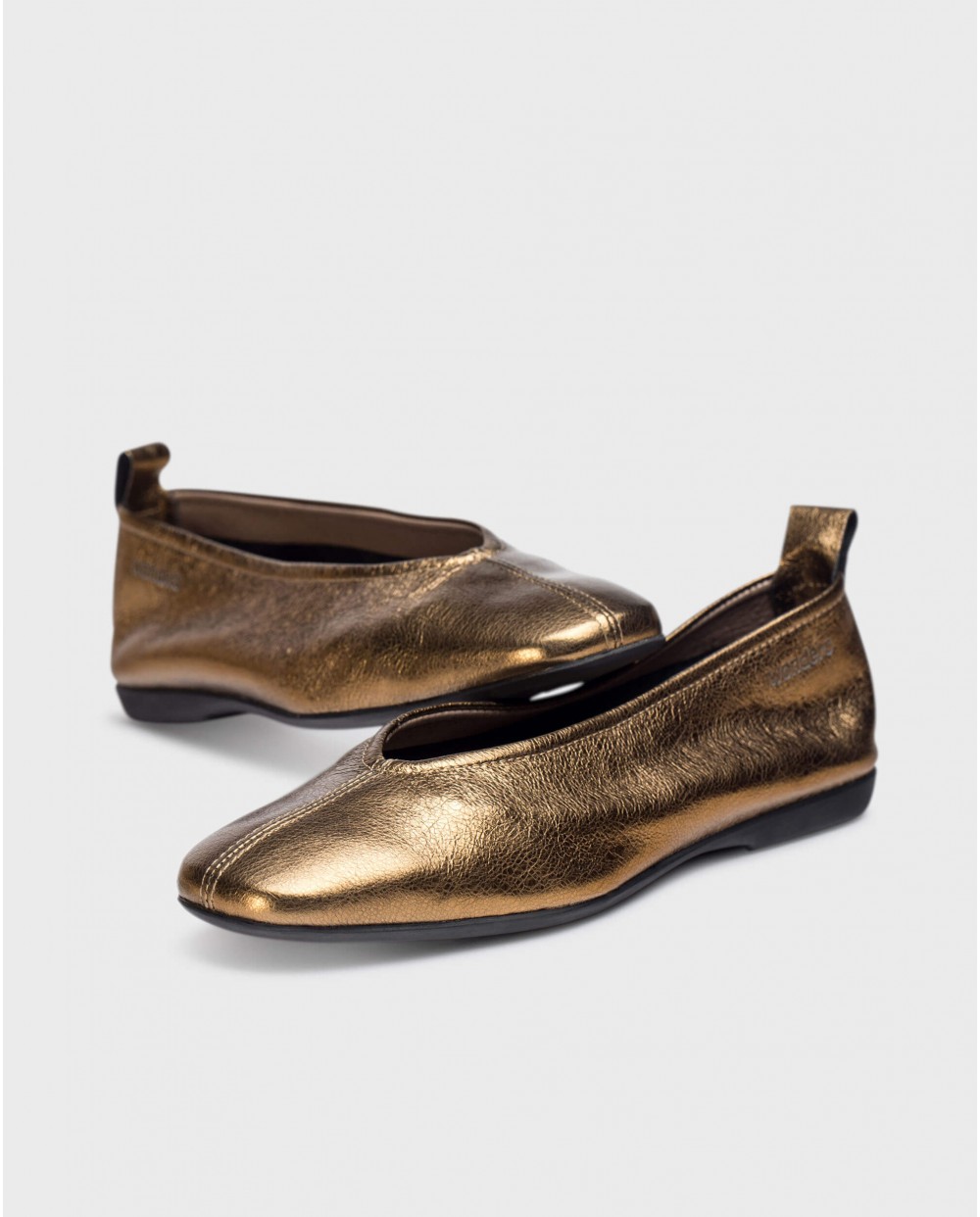 Gold PEPA ballet pump