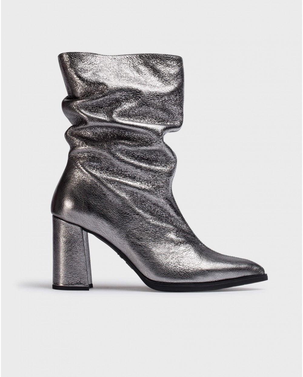 Wonders-Ankle Boots-Lead SALMA Ruched Booties