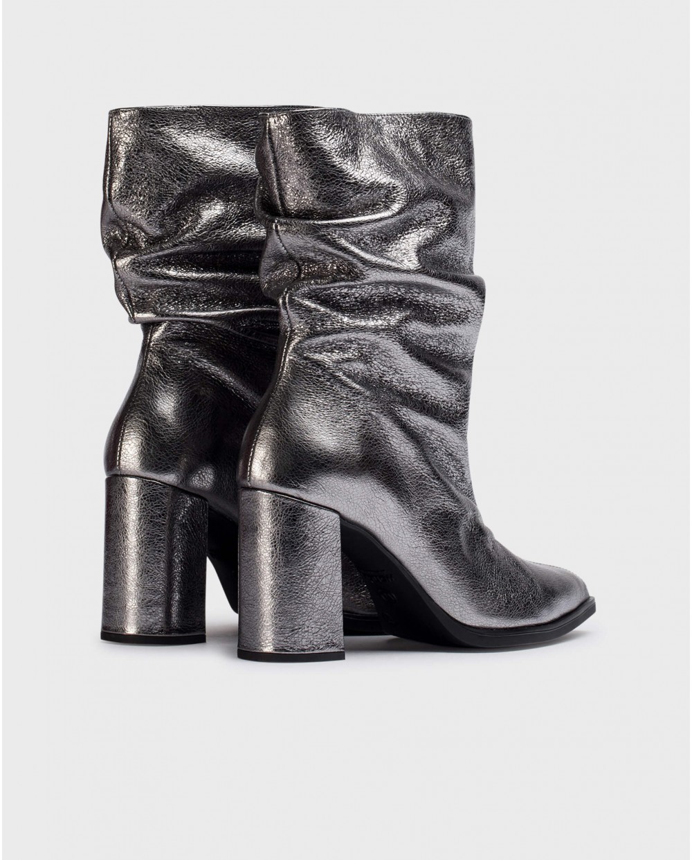 Wonders-Ankle Boots-Lead SALMA Ruched Booties