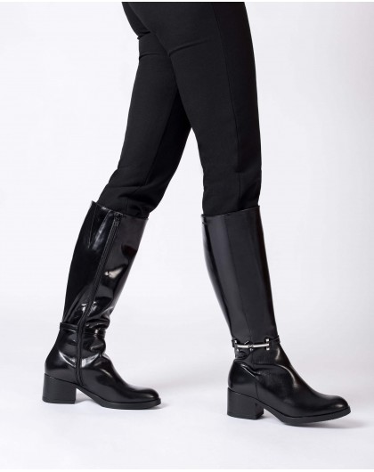 Wonders-Boots-Black HAMELA boots