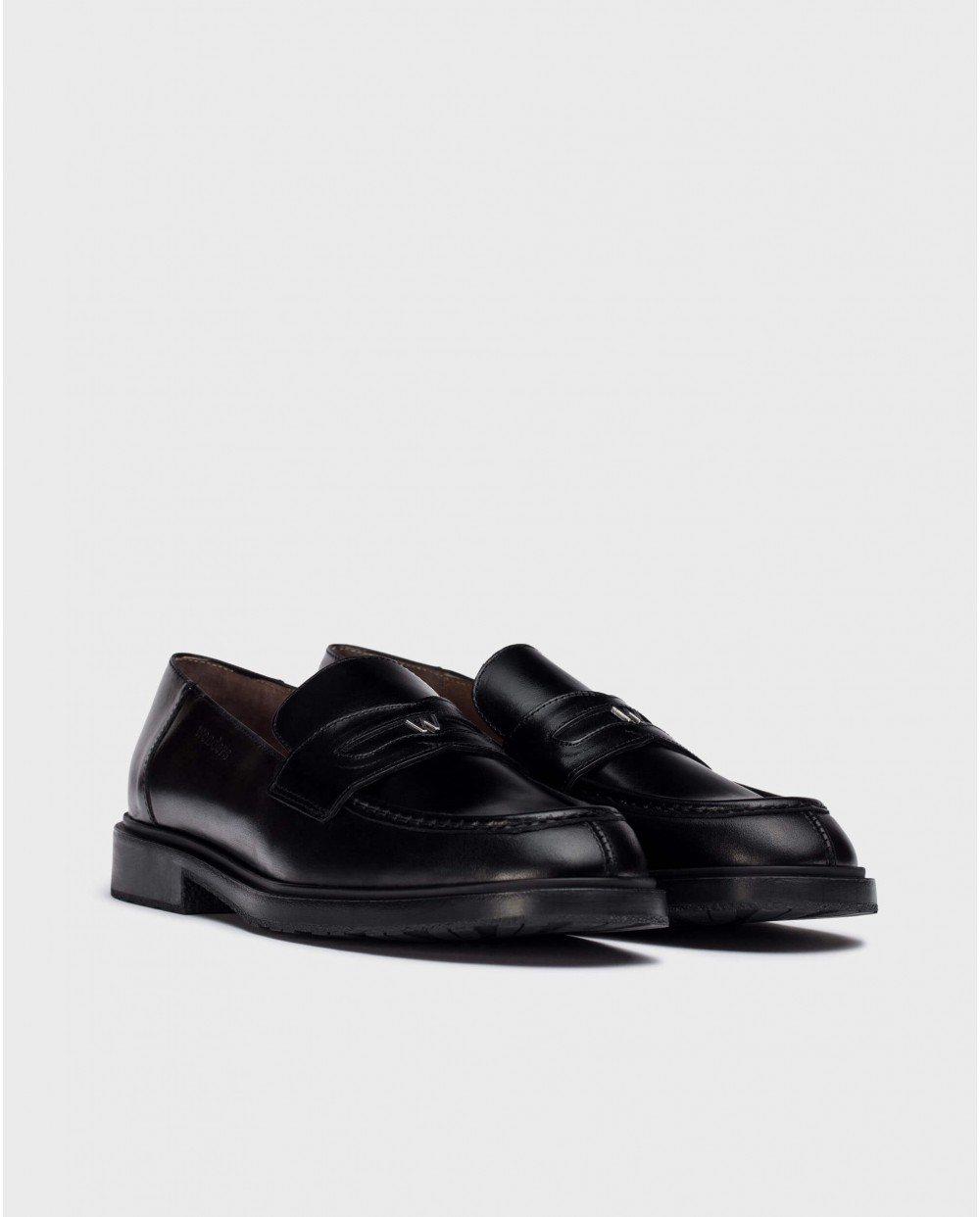 Wonders-Loafers-Black NED moccasin