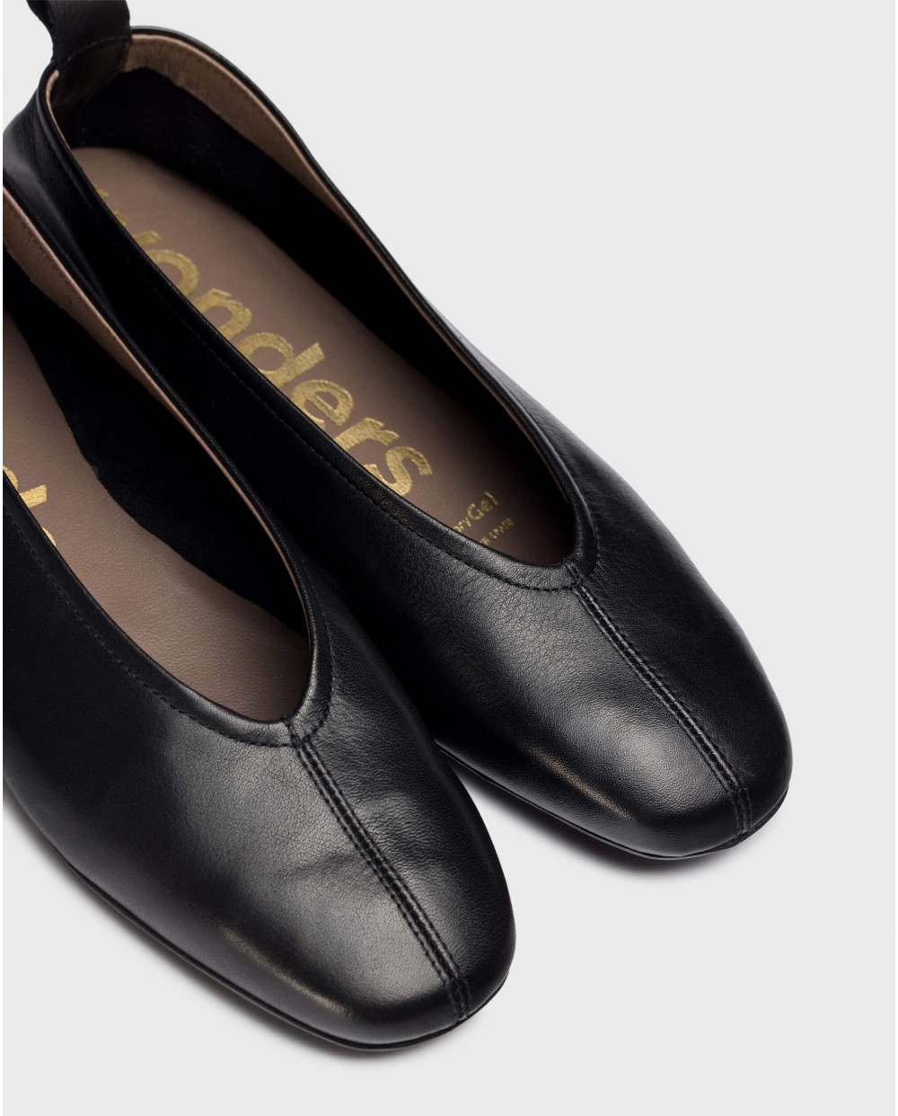 Wonders-SS 2025-Black PEPA Ballet pump