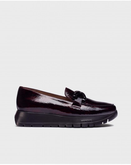 Wonders-Loafers-Burgundy ROSE Loafers