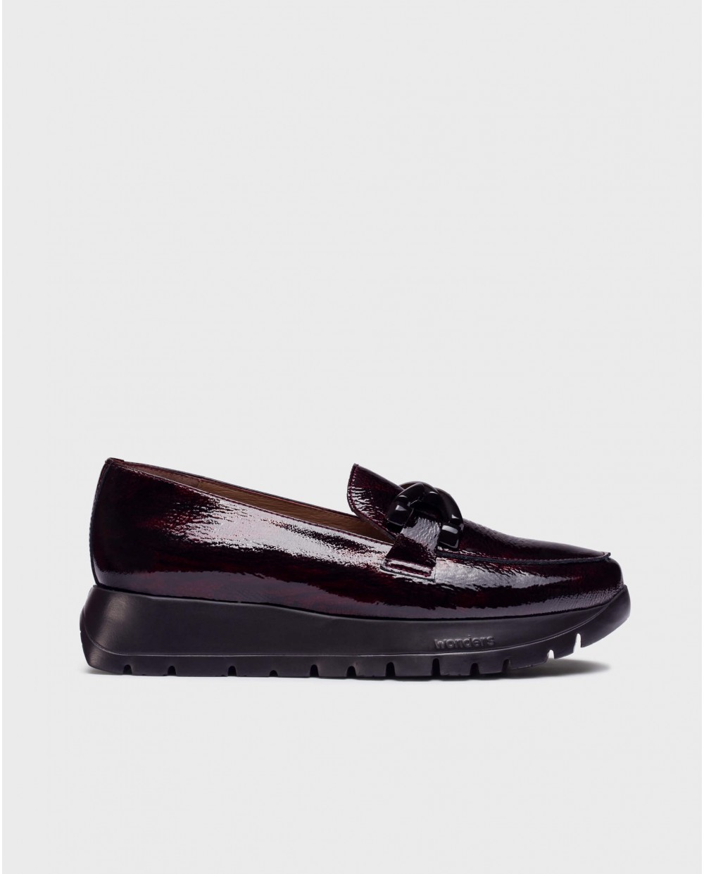 Wonders-Loafers-Burgundy ROSE Loafers