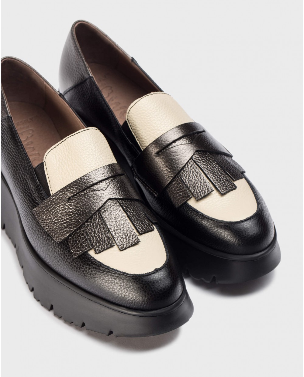 Wonders-Loafers-Lead MEDIANOCHE loafers