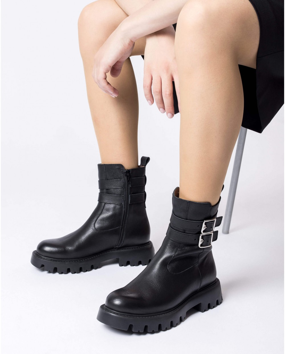 Wonders-Ankle Boots-Black PURA Ankle Boots