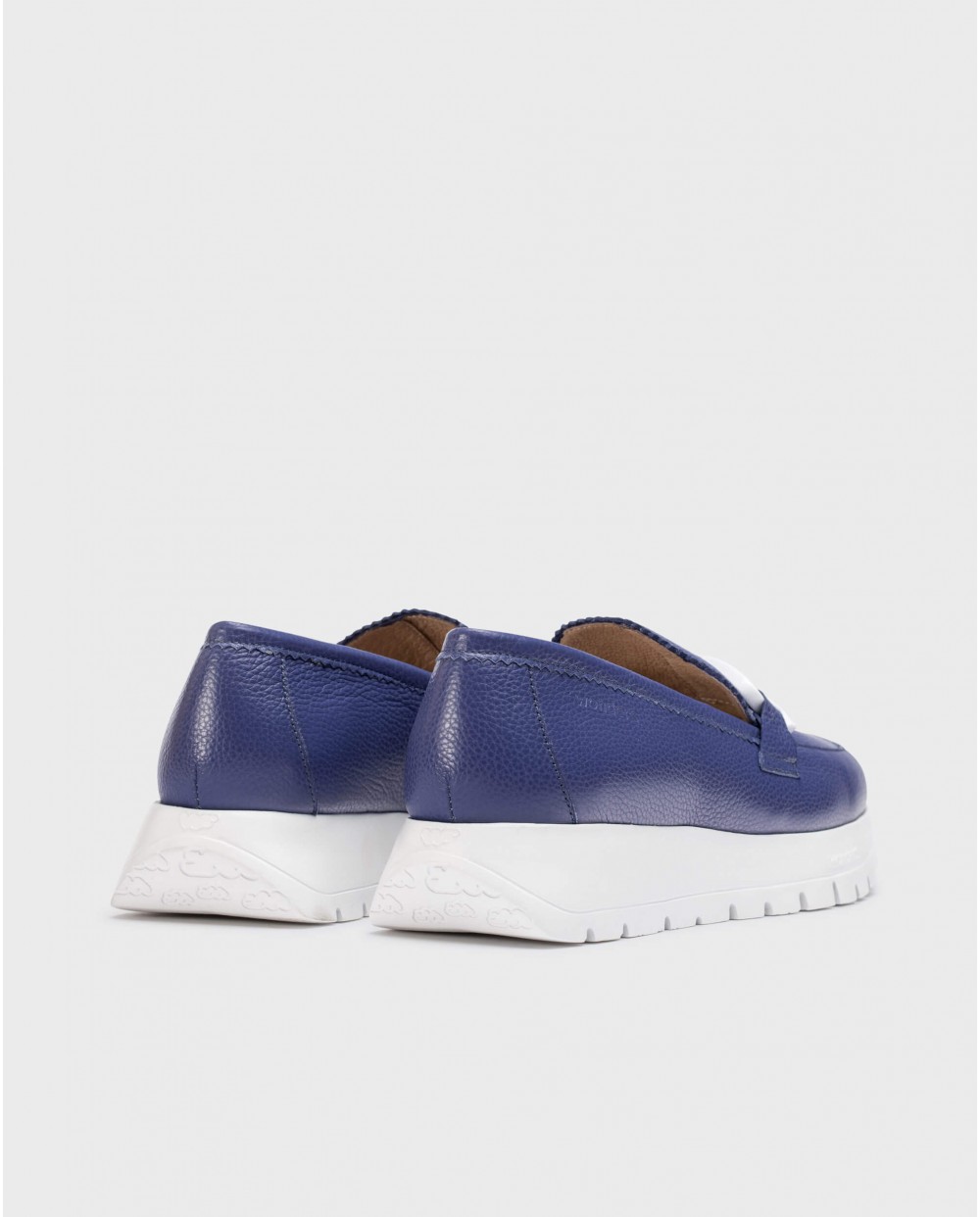 Wonders-SS 2025-Blue AURA Loafers