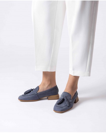 Wonders-Loafers-Blue ZERA Loafers