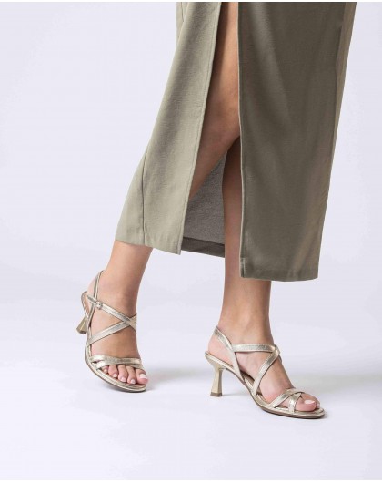 Wonders-Heels-Gold KAIA Sandal