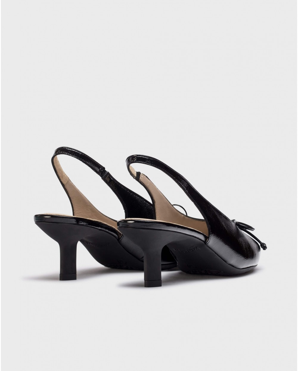 Wonders-Heels-Black INGRID Slingback