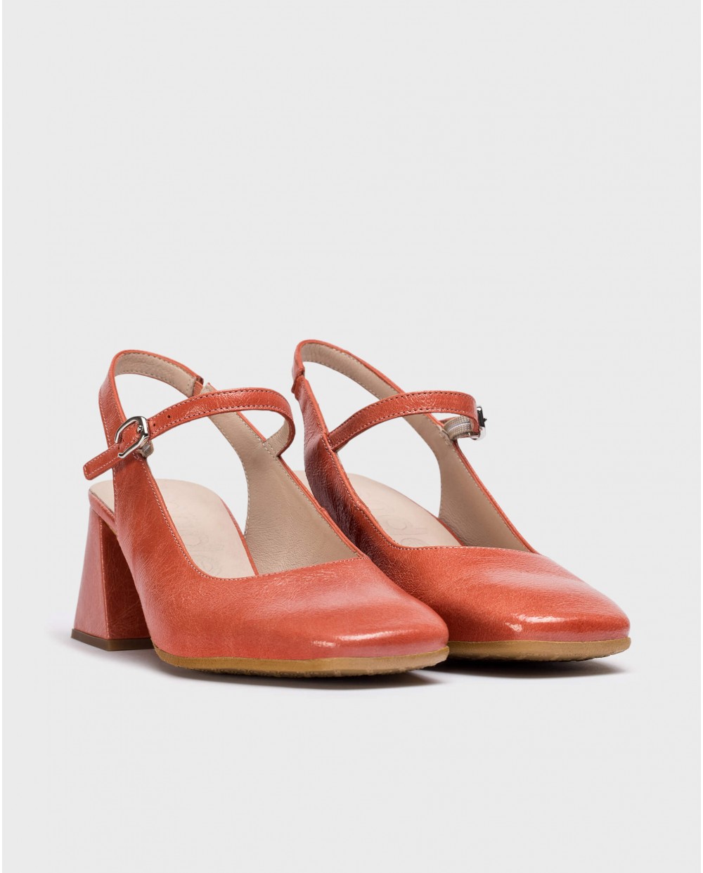 Wonders-Heels-Coral JANE Slingback