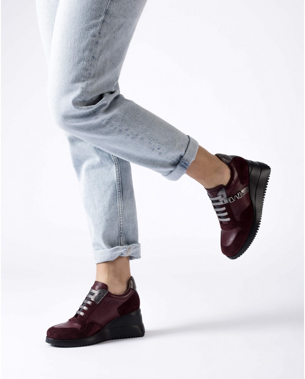 Burgundy EVA Sneakers