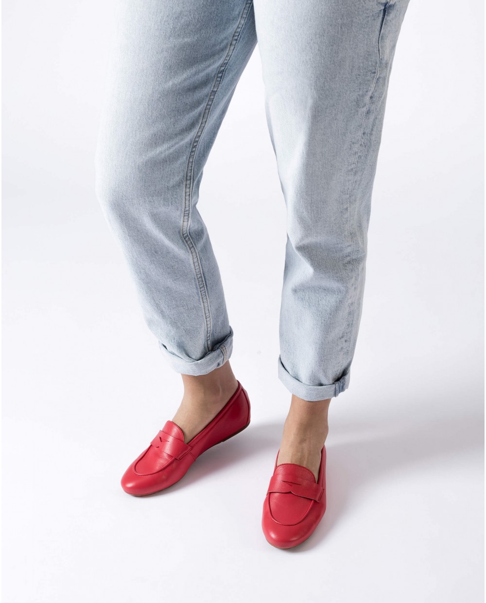 Red ANITA Loafers