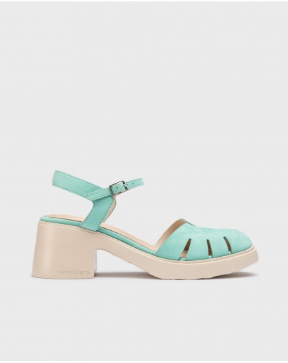 Wonders-Heels-Blue HAIZEA Sandal