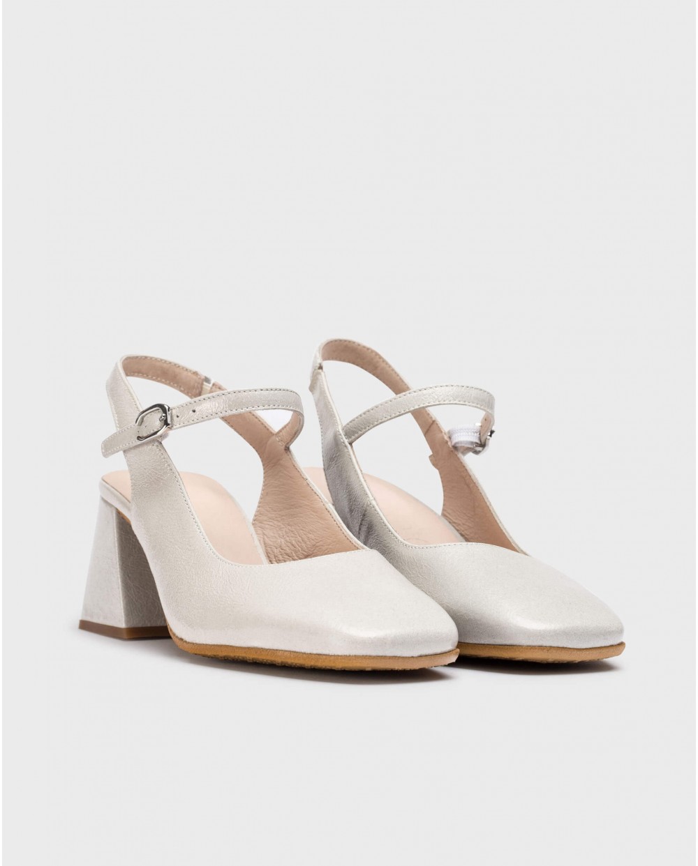 Wonders-Heels-Off White JANE Slingback