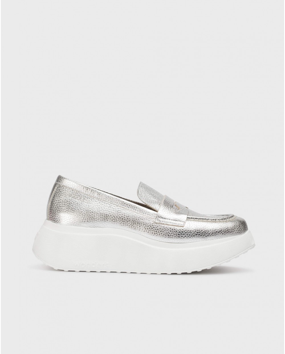 Wonders-Loafers-Silver ESTELA Loafers