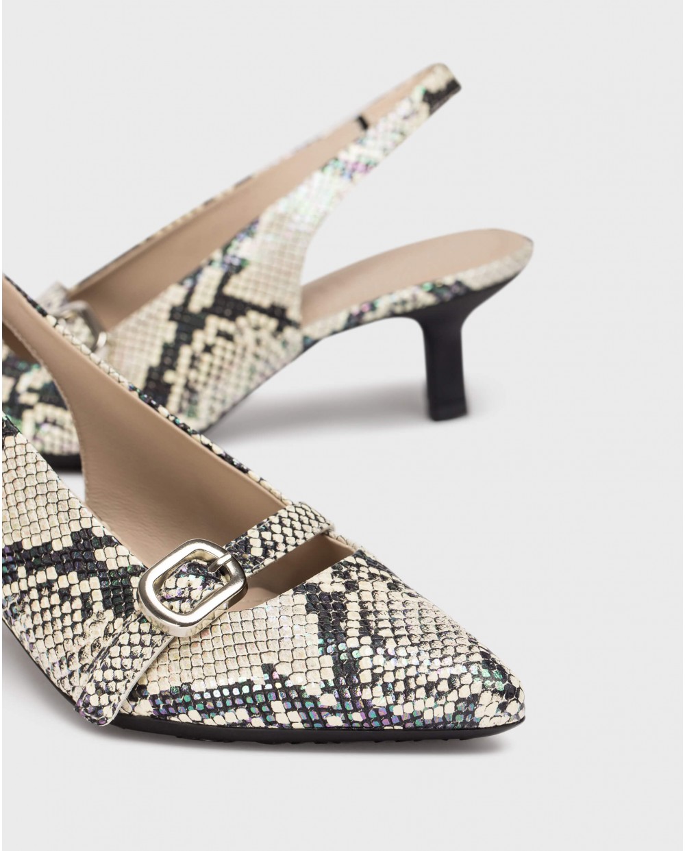 Wonders-Heels-Snake GAIA Slingback