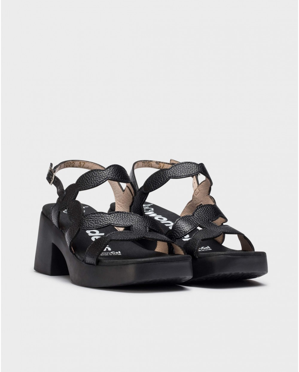 Wonders-Sandals-Black HURA Sandal