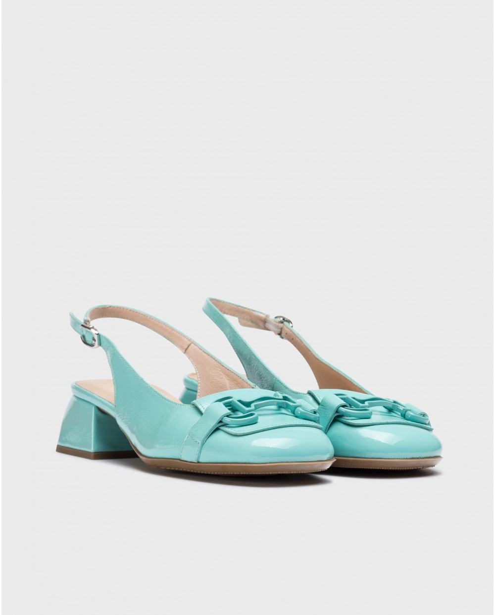 Wonders-Heels-Blue CHARO Slingback