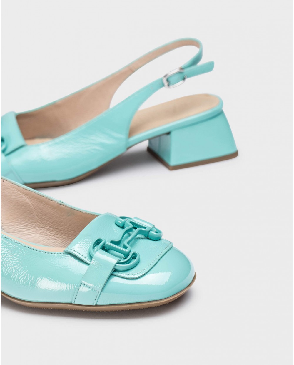 Wonders-Heels-Blue CHARO Slingback