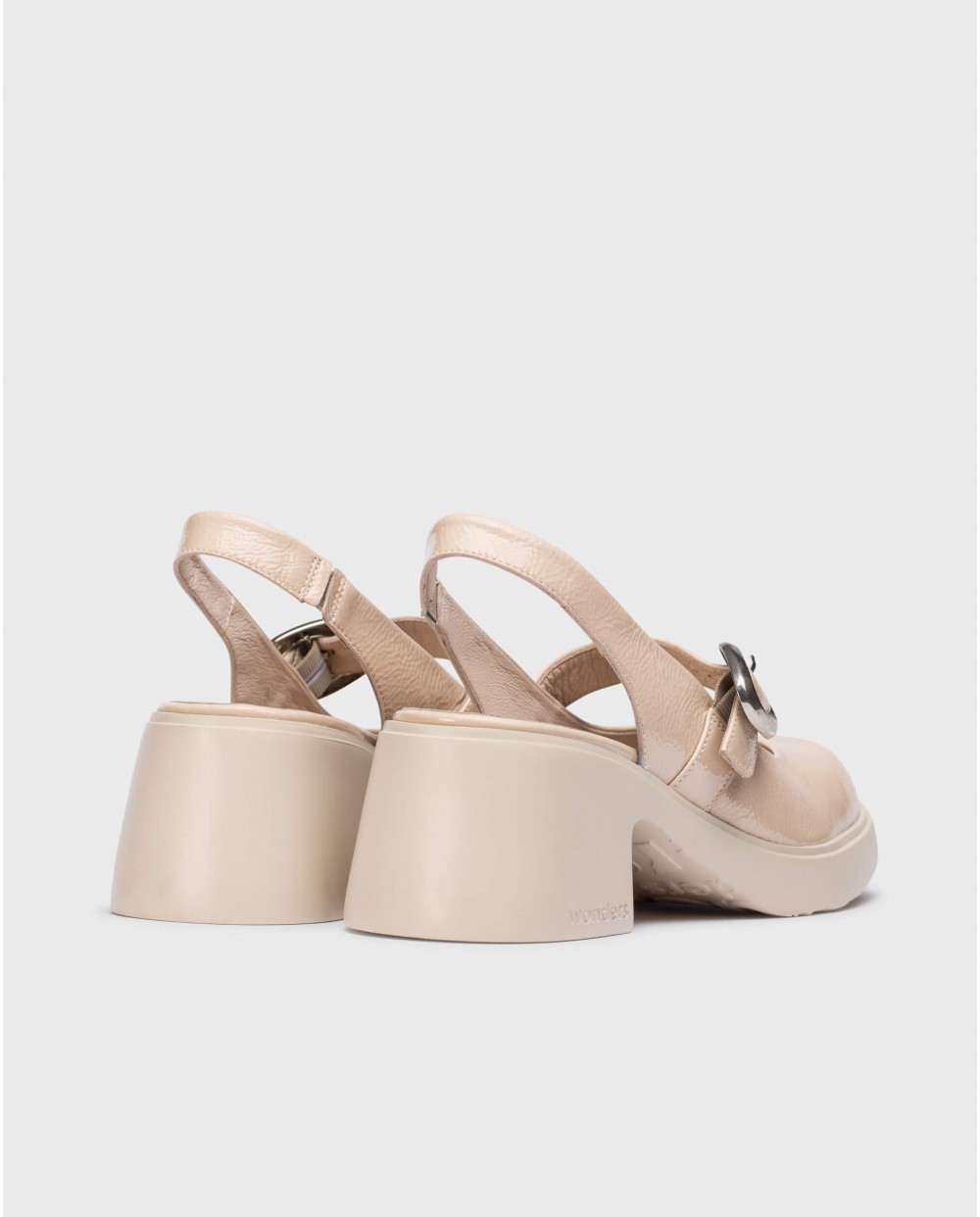 Wonders-Heels-Pink SORA Slingback Shoe