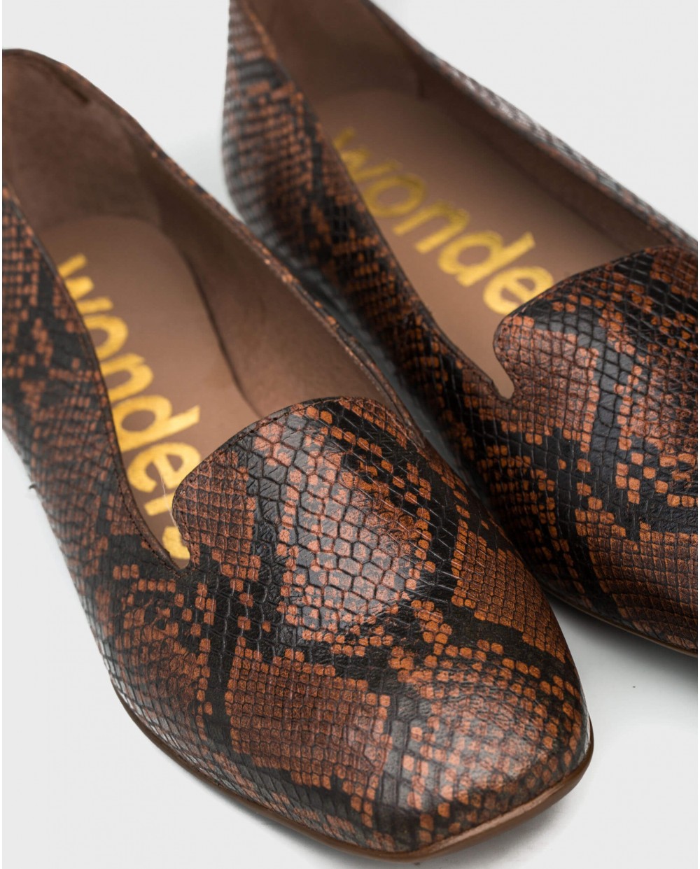 Wonders-Zapatos planos-Bailarina grabado serpiente