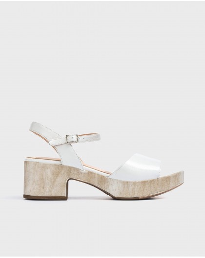 Wonders-Outlet-Leather wedge sandal
