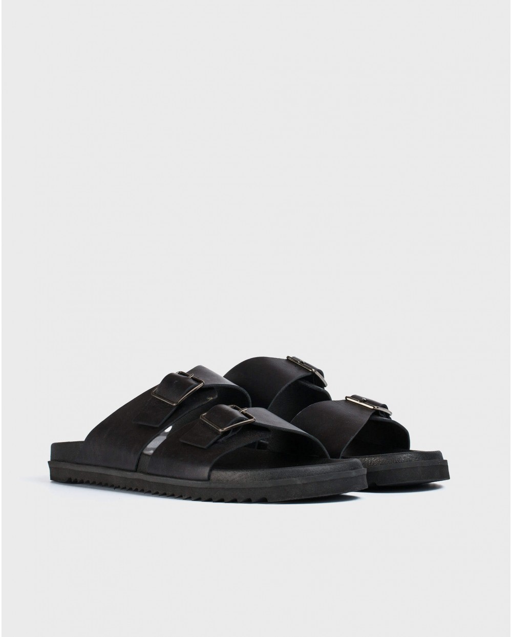 Wonders-Winter Outlet-Leather sandal with buckles