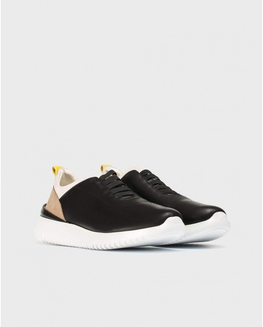 Wonders-Winter Outlet-Leather sneakers with elastic