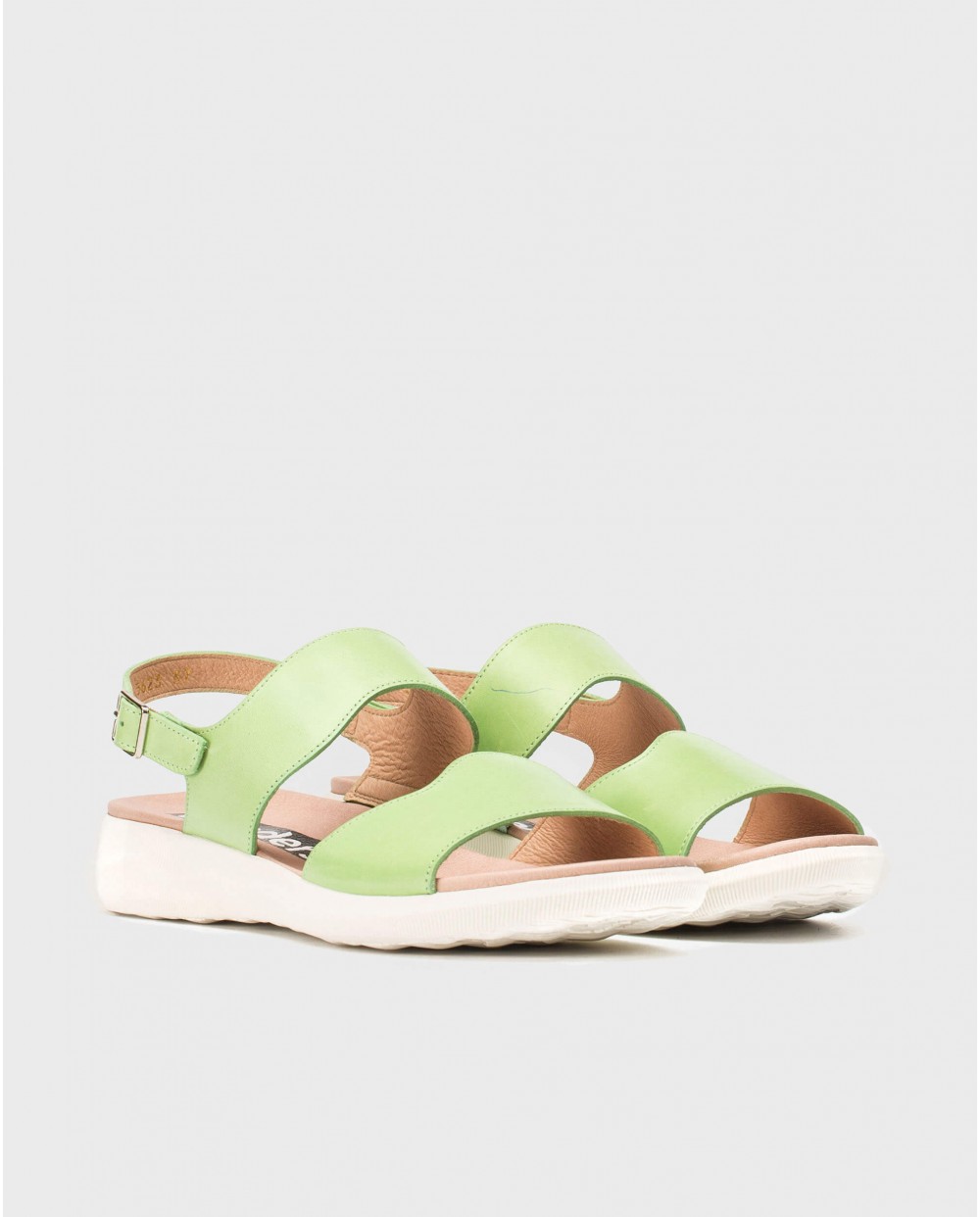 Wonders-Outlet-Leather double strap sandal