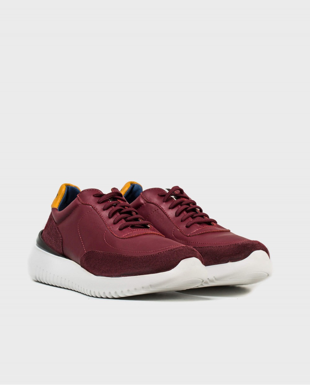 Wonders-Outlet-Leather sneaker with elastic closure