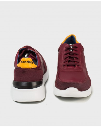 Wonders-New in-Leather sneaker with elastic closure