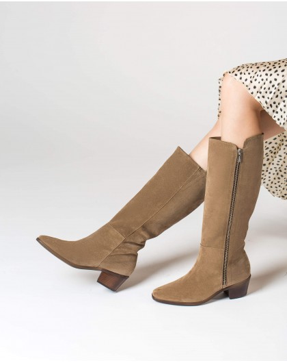 Wonders-Boots-Suede cowboy boot
