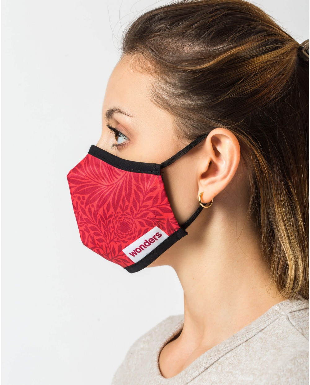Wonders-Accesories-Red pattern Face Mask