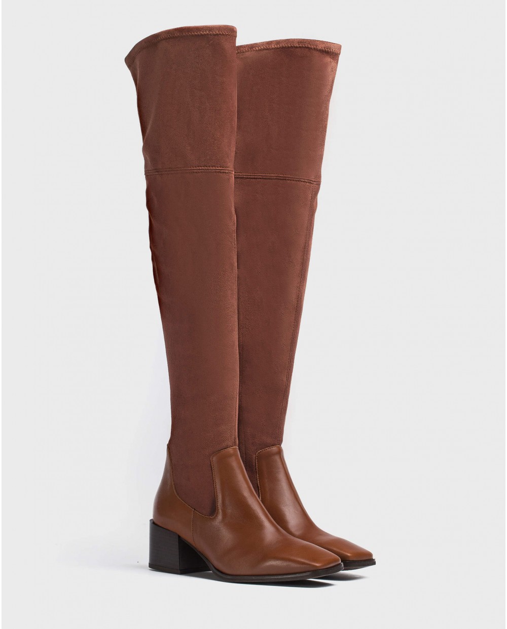 Wonders-Women-Knee-high boot in Lycra