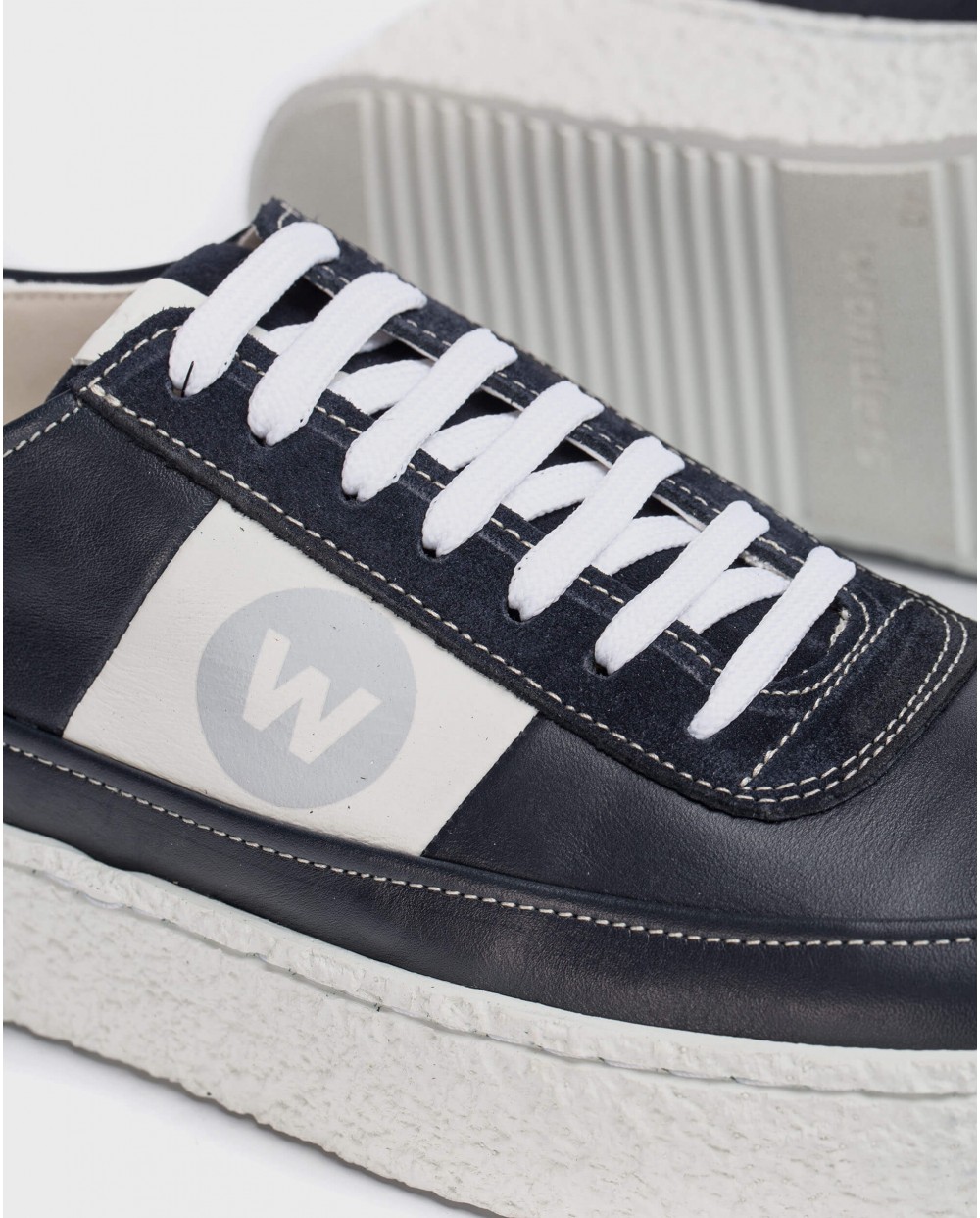 Wonders-Sneakers-Leather sneaker with laces