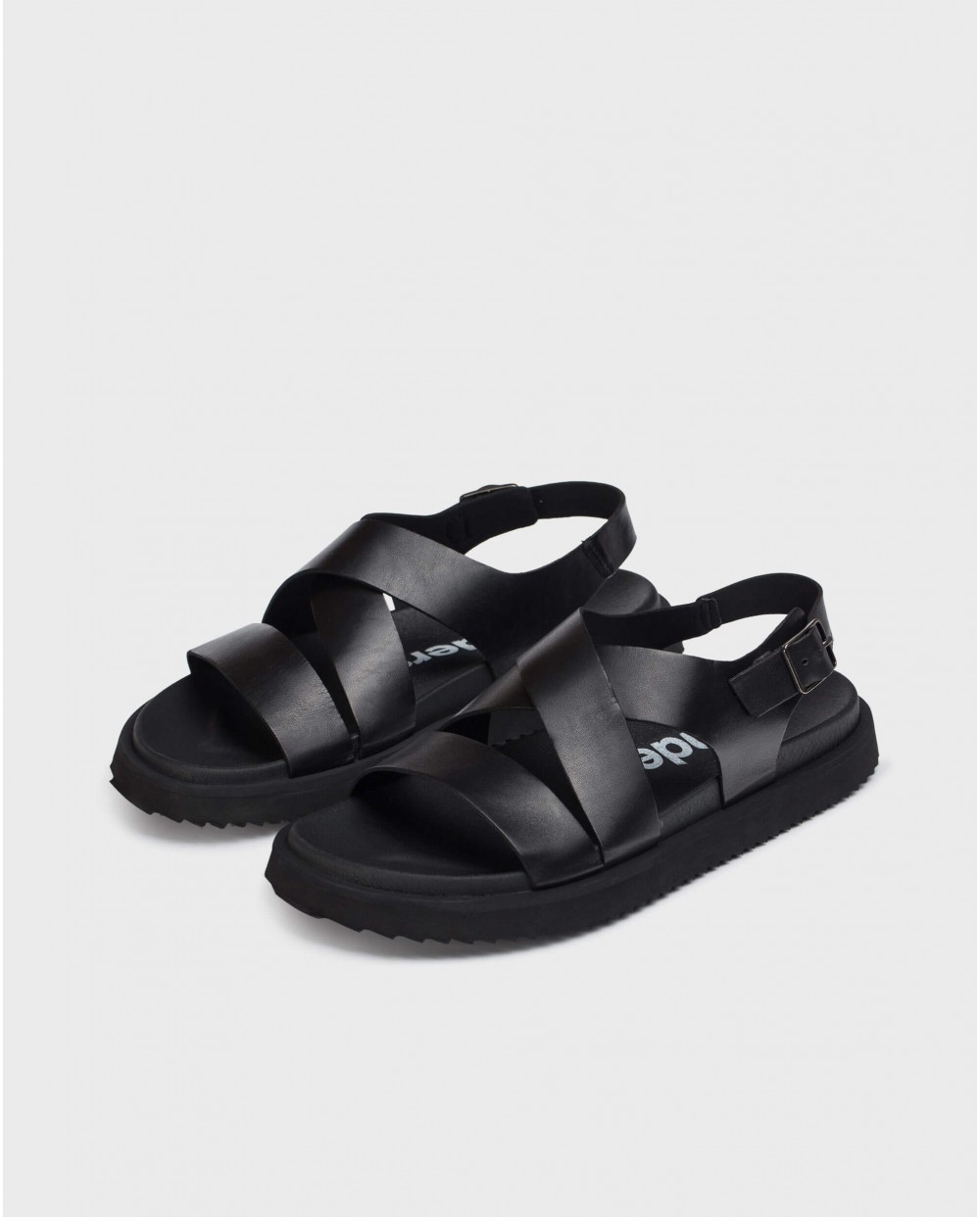 Wonders-Sandals-Leather sandal with cross over straps