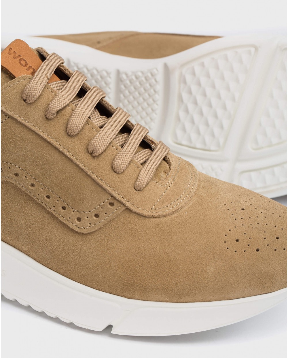 Wonders-Winter Outlet-Perforated leather sneaker