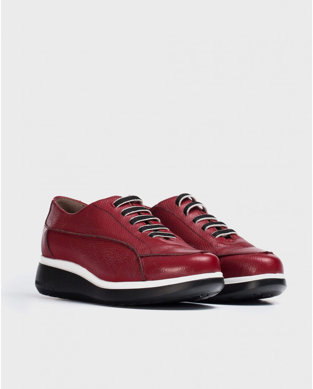 Wonders-Flat Shoes-Red Boom Sneaker