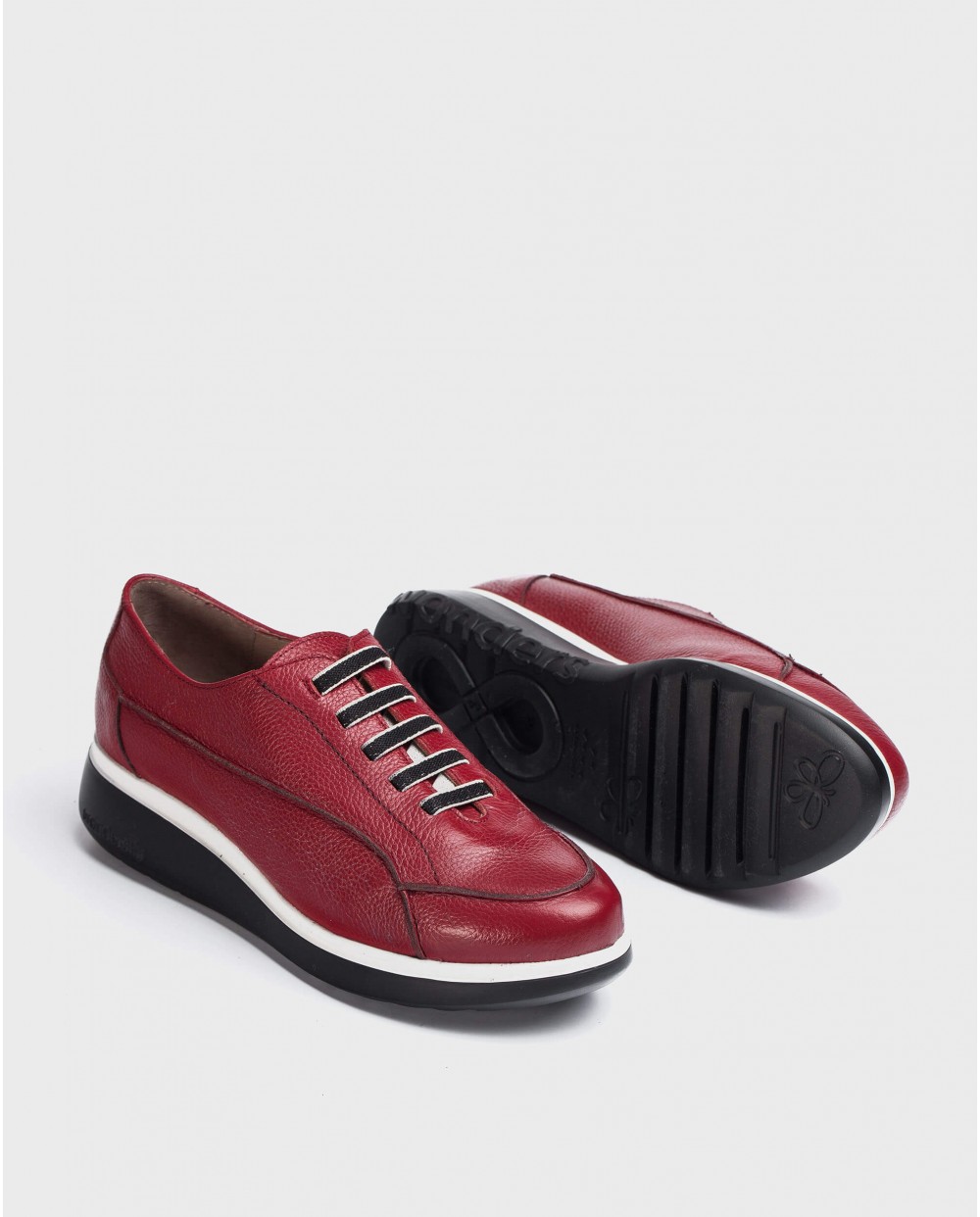 Wonders-Flat Shoes-Red Boom Sneaker