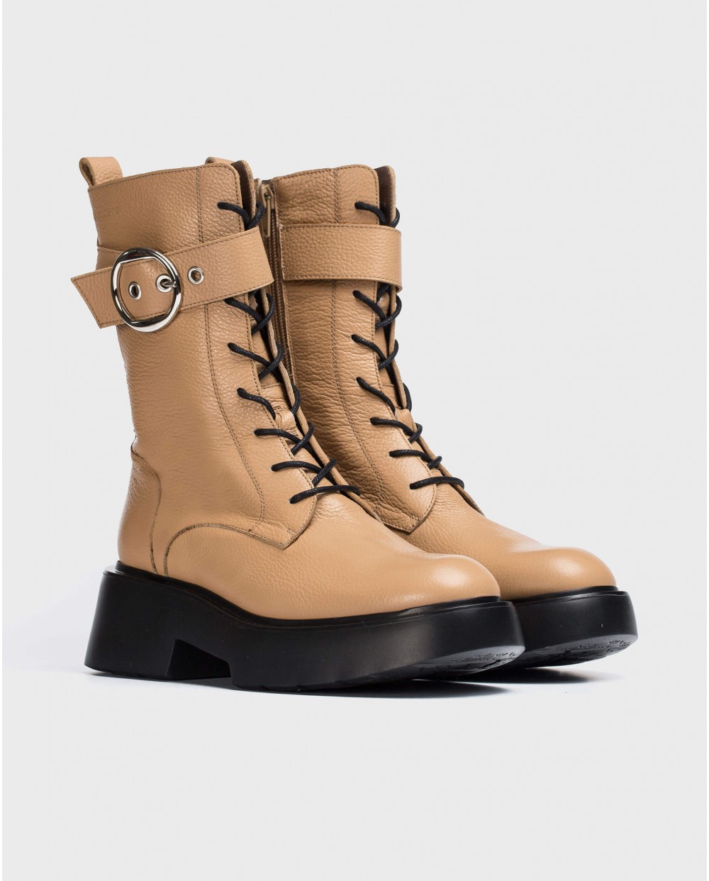 Wonders-Ankle Boots-Brown Punk Boot