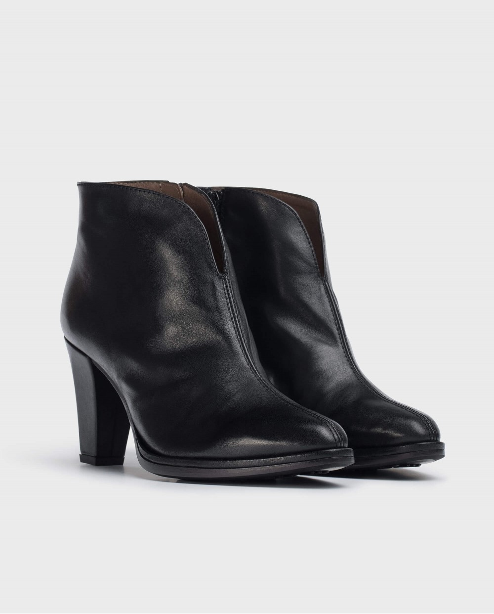 Wonders-Ankle Boots-Black Tictac Ankle Boot