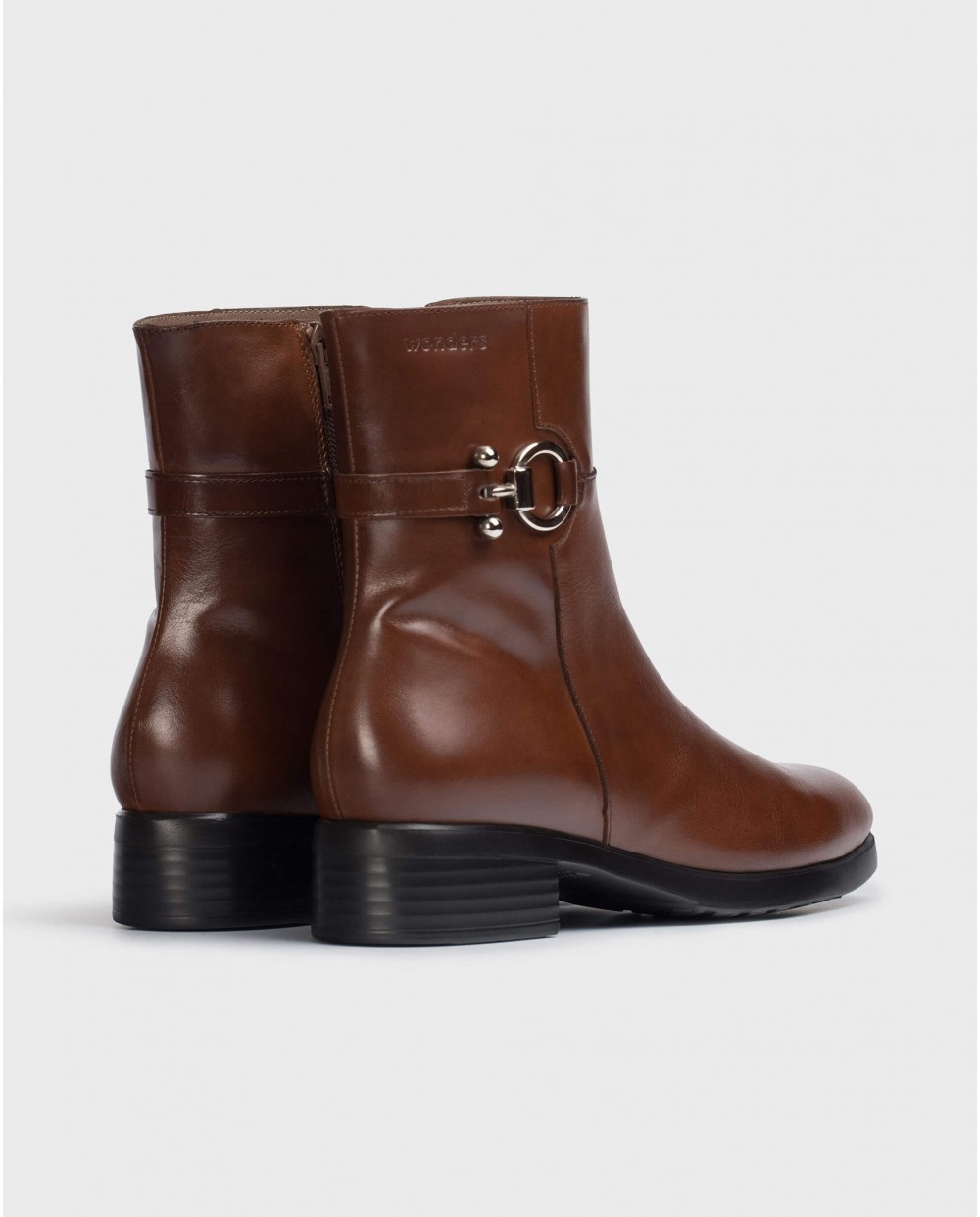 Wonders-Ankle Boots-Brown Dot Ankle Boot