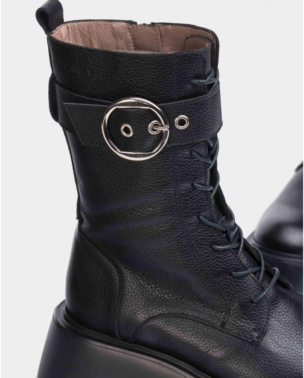 Wonders-Ankle Boots-Black Punk Boot